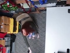 Redhead Teen Thief Fucked By A Security Guys Hard Cock