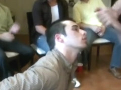 Regular guys sucking male strippers