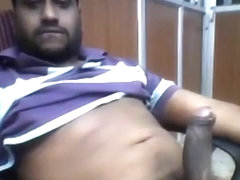 Desi Hunk Jerking Huge Cock