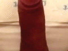 Tanned shemale racks off