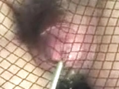 Nylon crossdresser in sounding