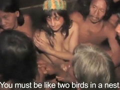 [ENF] TV Reporter has to get naked for amazon tribe report