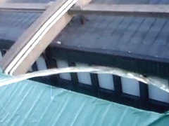 Indoor dirty pissing from my college girl dick