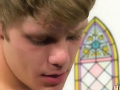 Gay sex scene with priest spanking & fucking