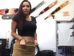 College girl pawns her twat and pounded at the pawnshop