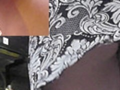 She didn't know that upskirt spy cam was filming her