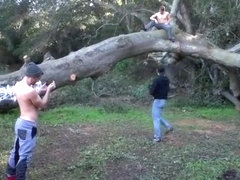 Hot gay blowjob and cum eating