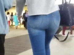 Hot tight ass in blue jeans