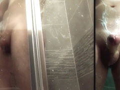 Messy cock shower (full) ♂ lotion, bouncing, slapping, masturbation & cum