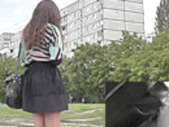 Wonderful upskirt free video about amateur brunette