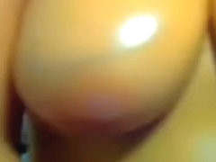 Showing my big boobs in amateur bbw video clip