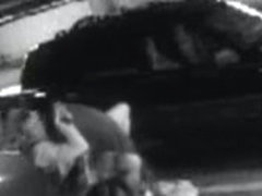 Hidden camera parking lot ineterracial