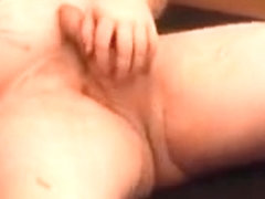 Big white guy wanking