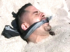 Marcus Buried At The Beach And Tickled