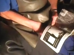 nlboots - rubber waders and apron. cumming