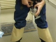 nlboots - blue working trousers, hevea waders