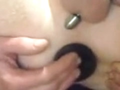 Mortar Butt Plug and Tied Shaved Balls