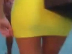 yellow minidress