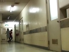 Empty corridor is a great place for shooting sharking clip
