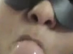 Hooker taped only with mask on