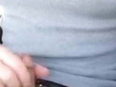 Stopped in the car to jerk, chat and cum on my way home