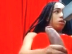 she has a huge chocolate bar