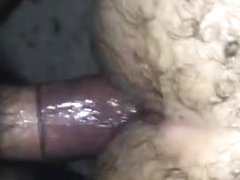 Fucking and fisting a hairy bitch's ass