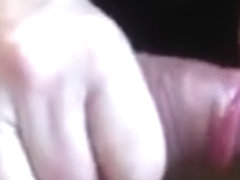 Senior grandpa playing with a cock