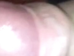 Dad's uncut cock growing and spunking on cam