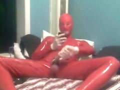 Red Rubber suit stroke
