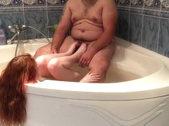 Nasty trio in tats hot ass pounding