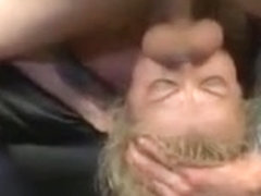 Dude Blasting Blonde Nadias Face With His Dick On Sofa