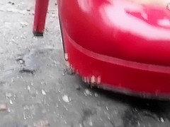 Sexy heels toy car crushing Crush fetish