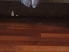 Feet and legs tease in pantyhose