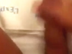 Tanned shemale racks off