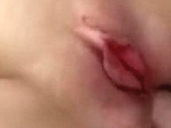Sexy amateur brunette GF horny anal boat bang and facial