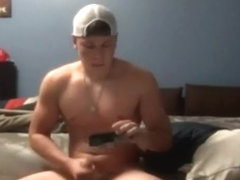 Baseball jocks humps pillow and wanks for girl