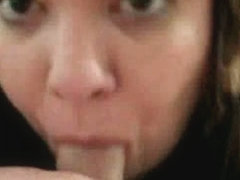 BBW girl sucks it POV