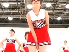 Incredible Japanese model in Exotic Cheerleader, Amateur JAV movie