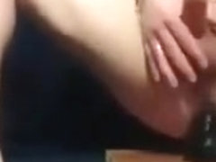 HUGE ANAL DILDO IN THE ASS TILL I CUM SOLO