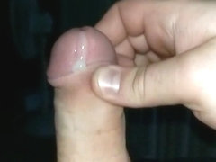 Slowmo jerk and cum of small dick