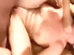 Busty made bondage gangbanged by couple