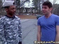 Hunk ass rides black cock