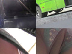 Awesome upskirt video shows gal's amazing skinny butt,