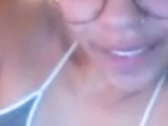 Lightskin girl and a dildo