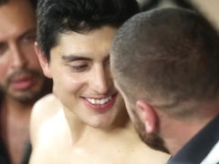 Latin gay spanking with cum in mouth