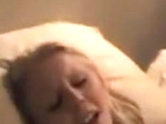 Horny teen gets a good cock ride