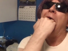 Naughty Gigi loves butt plug and finger fun