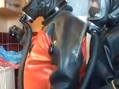 2 rubber diver in act