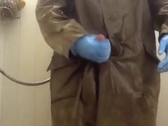 Raincoat in shower